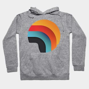 Minimalist color wave Hoodie